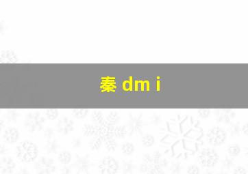 秦 dm i